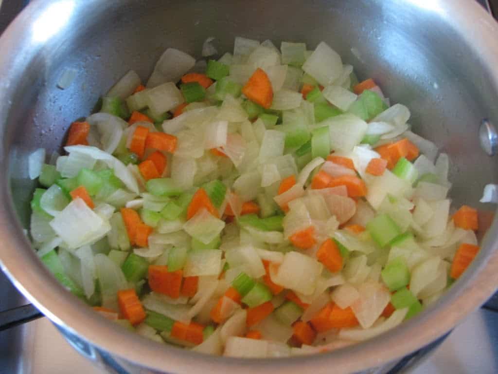barley bean soup carrot celery vegetables hearty vegetarian vegan winter dinner