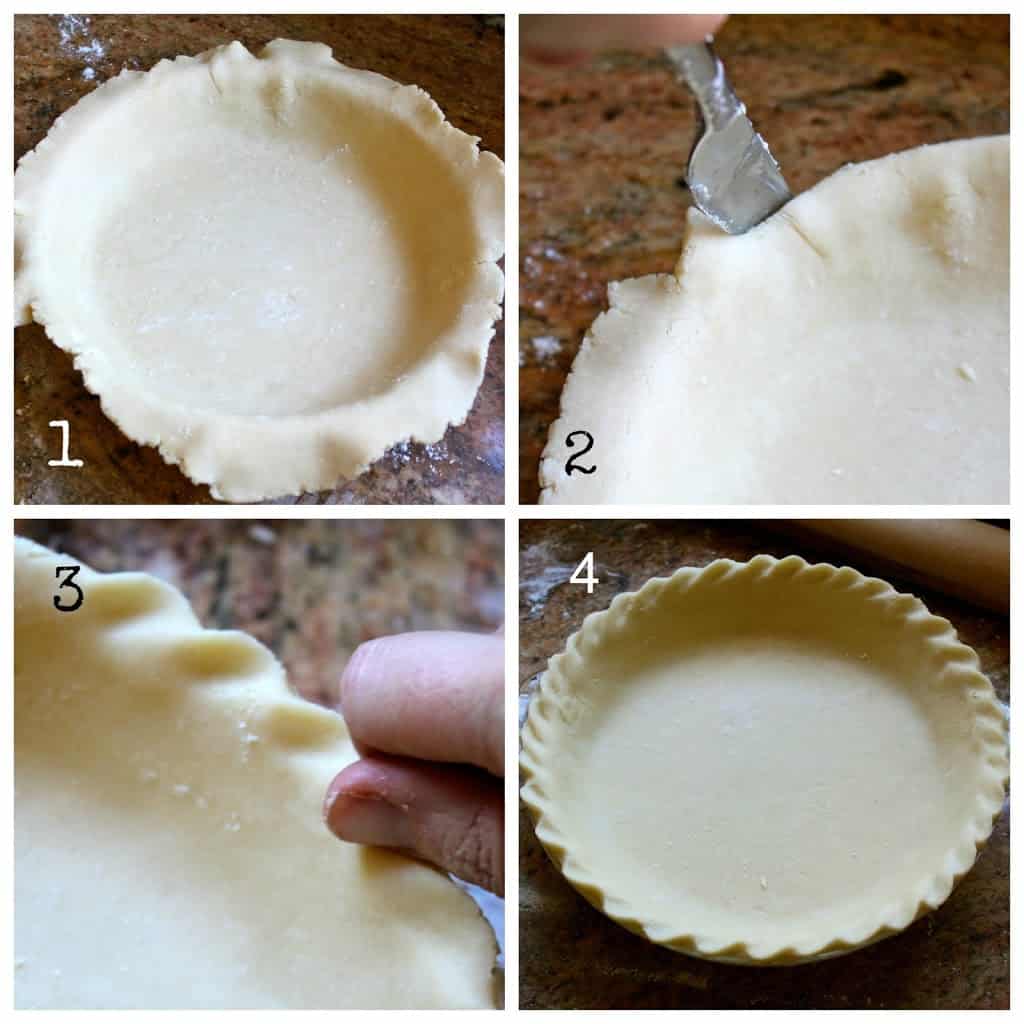step by step collage making pie pastry