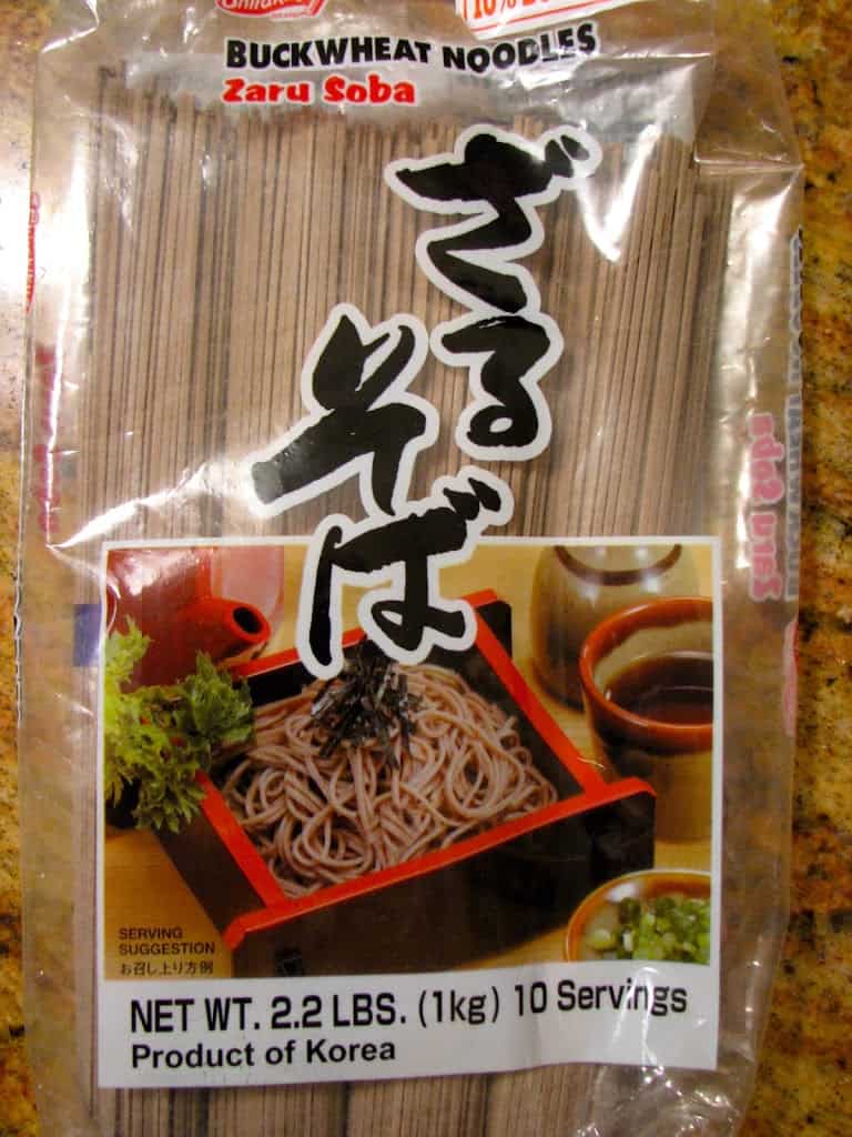 buckwheat soba noodle package