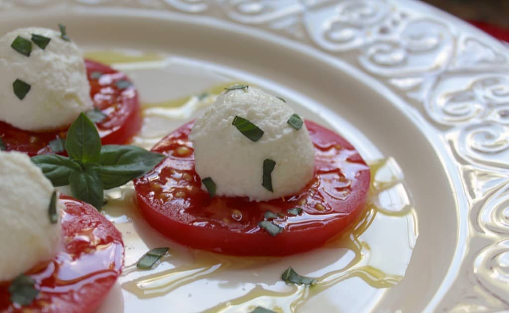Tomato and Ricotta Antipasto caprese italian olive oil appetizer