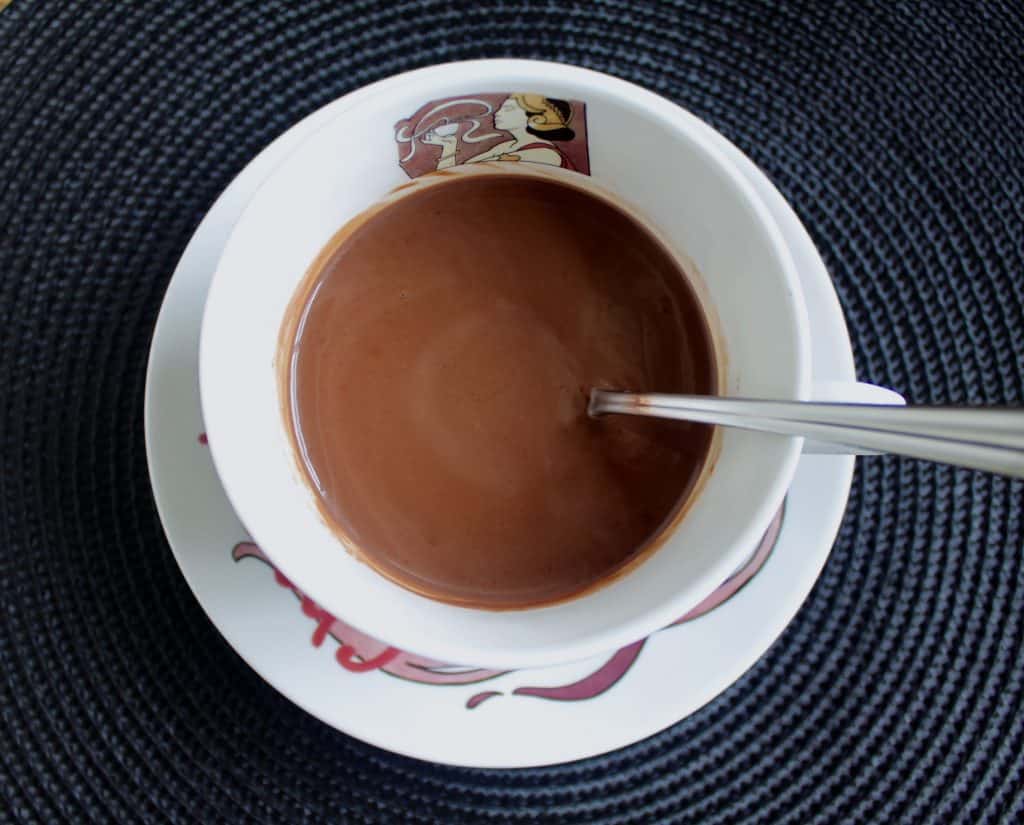 Christina's Italian style hot chocolate - cioccolata calda