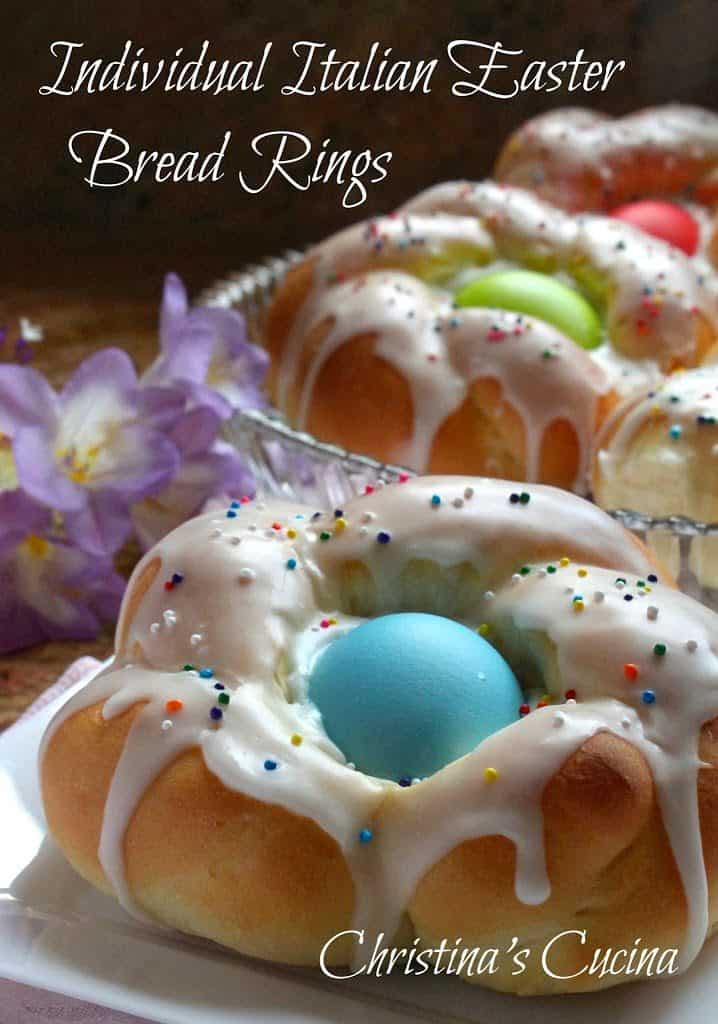 Individual Italian Easter Bread Rings authentic 