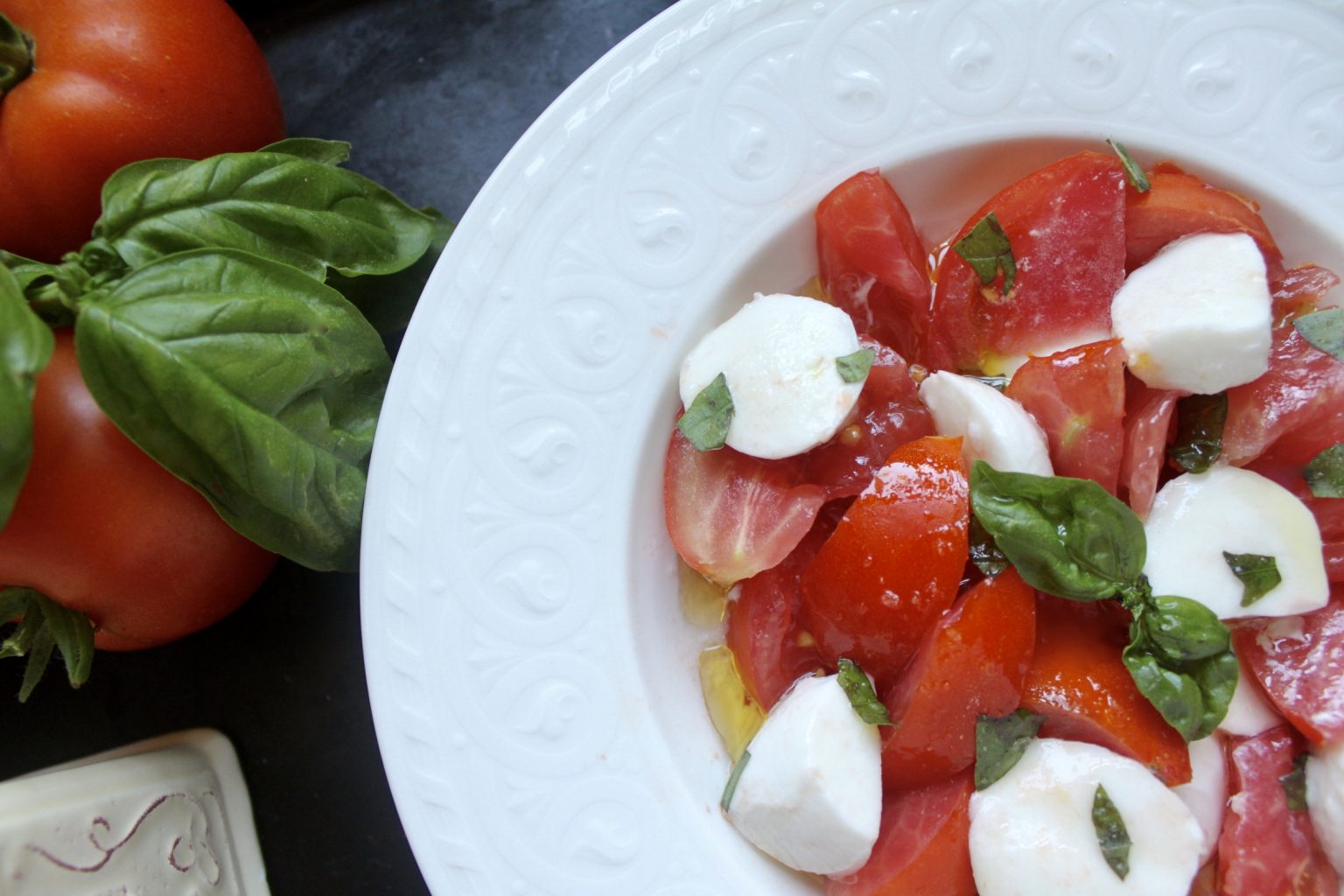 Caprese Salad Recipe or Tomato, Basil, and Mozzarella Salad - Christina ...