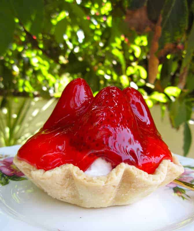 Strawberry Tart British style finger food