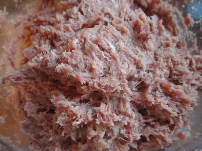 gyro meat ready to be cooked