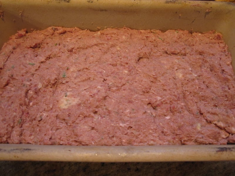 gyro meat in a loaf pan