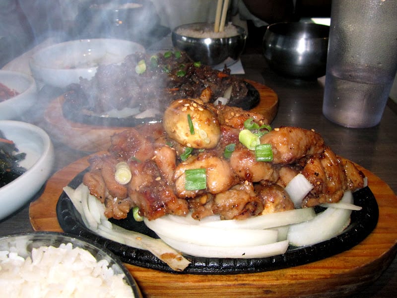 Korean barbequed chicken