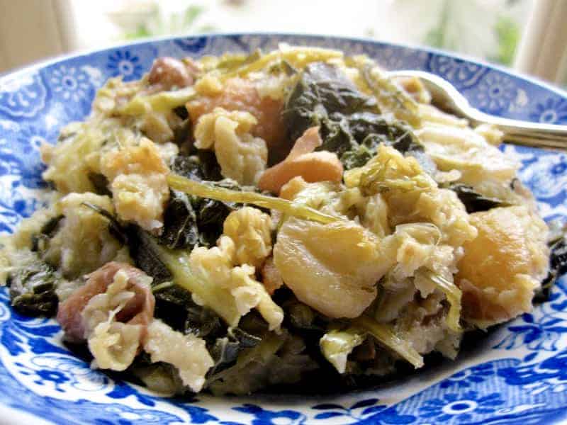 Minestra, healthy greens and beans cucina povera recipes