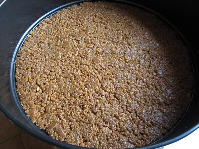 cookie base in springform pan