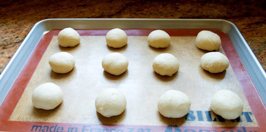 cream bun dough rising