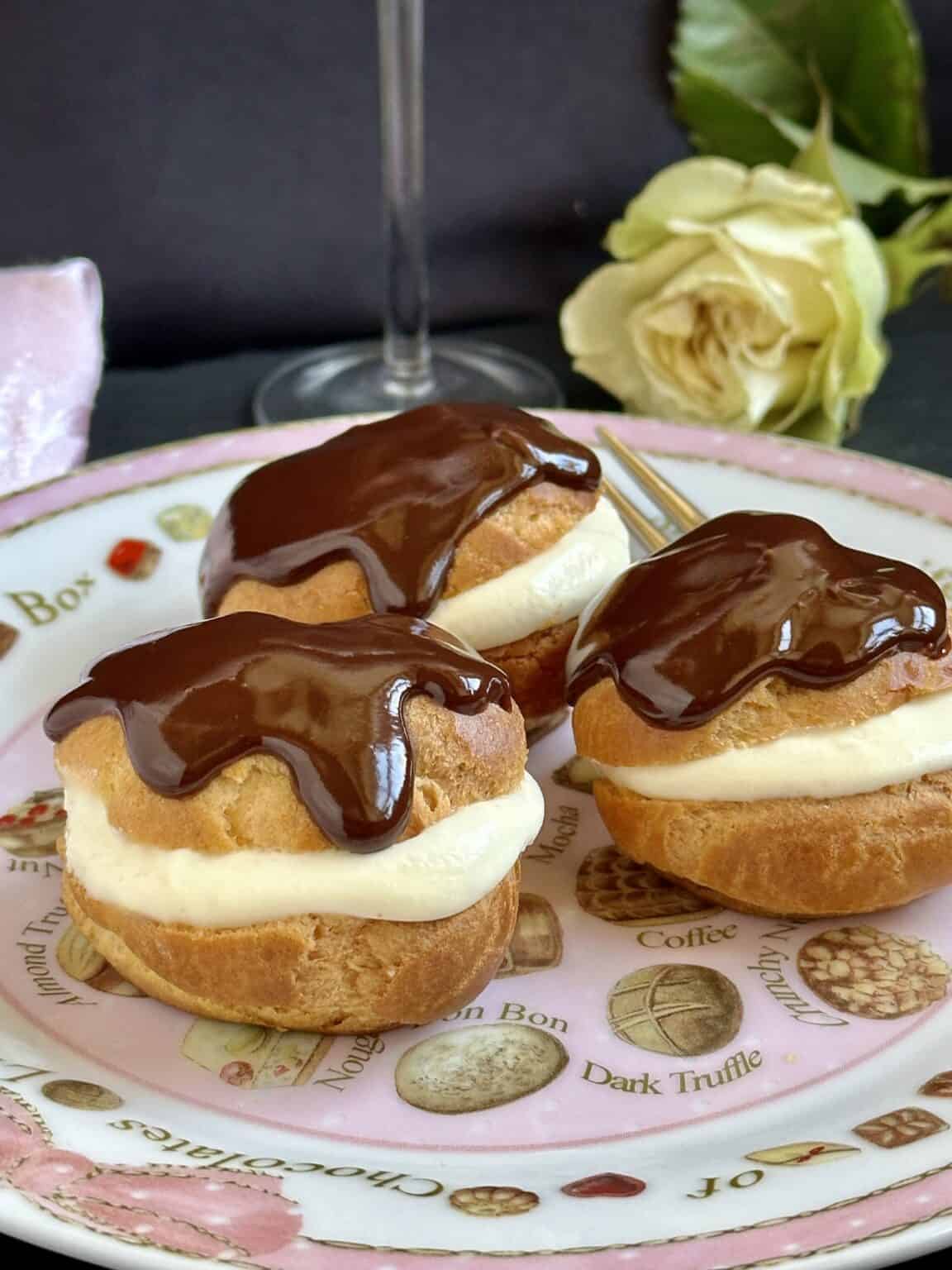 Profiteroles (Choux Pastry Recipe) With Chocolate Topping - Christina's ...