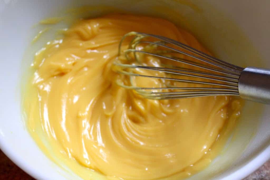 making custard for cream puffs