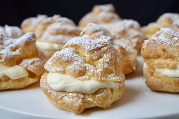 Choux pastry filled with cream