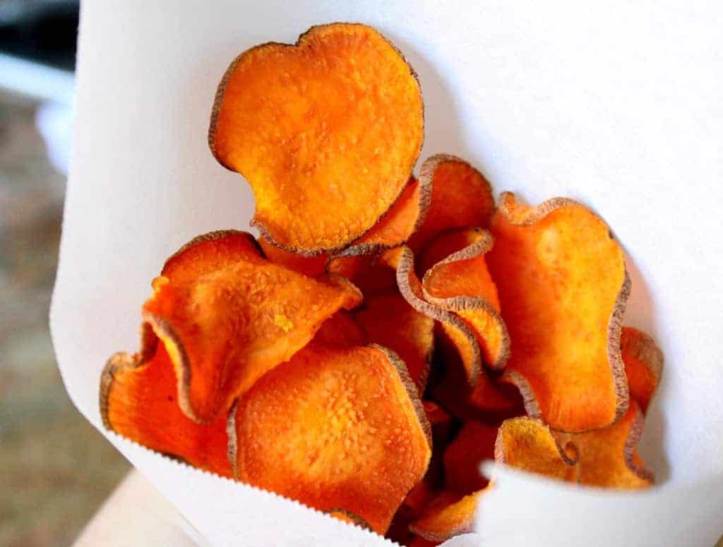Sweet Potato Chips recipe for a healthy snack