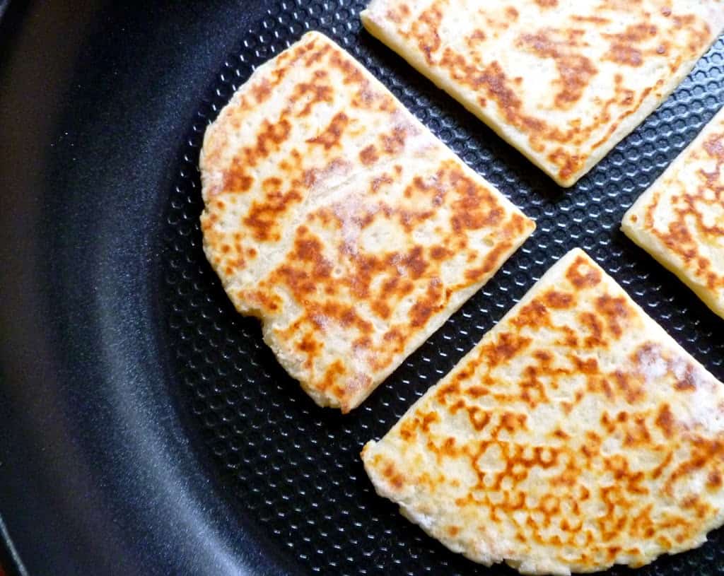 Potato Scones in a pan