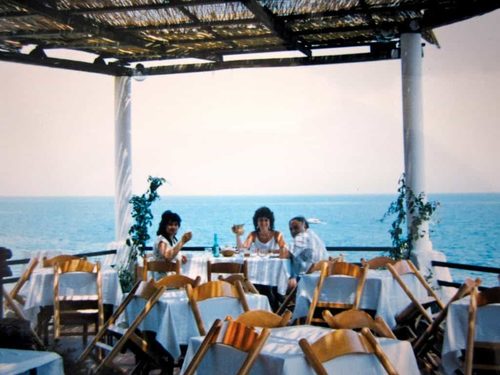 Lunch by the sea in Sicily Italy 