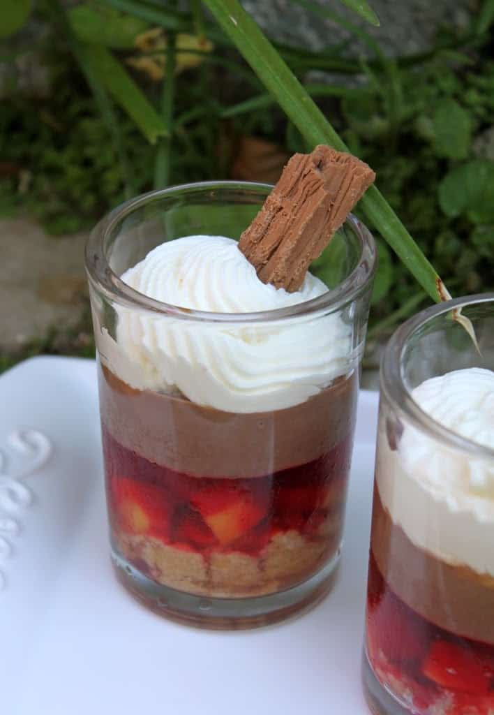 Sheila's individual chocolate trifle