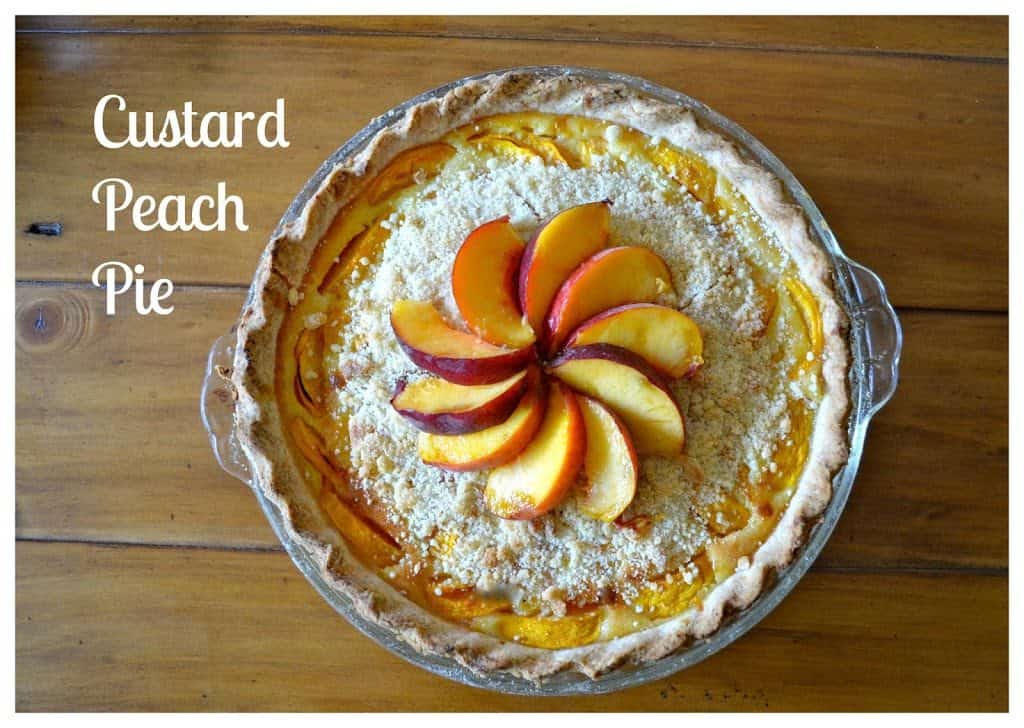 The Best Custard Peach Pie