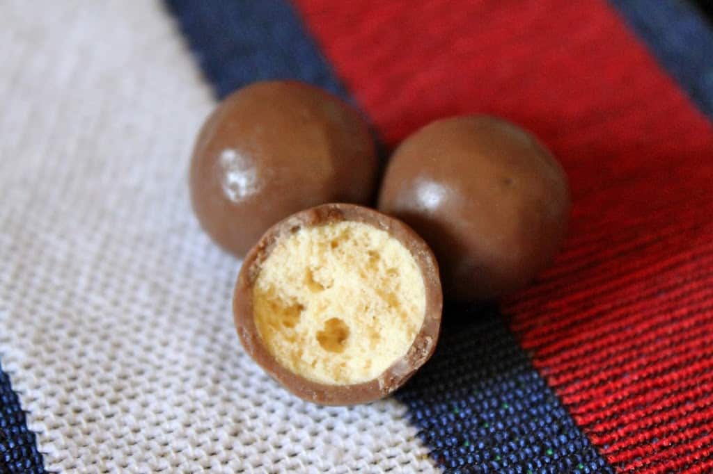maltesers candy showing center malted milk center