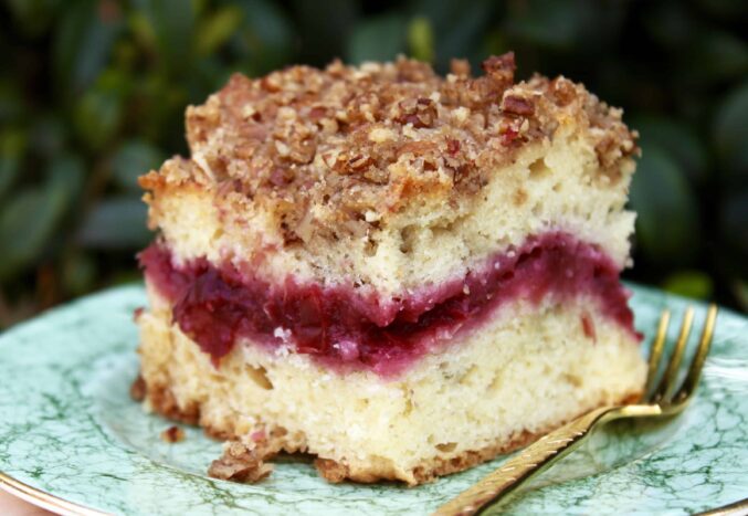 Cherry Cheese Streusel Coffee Cake