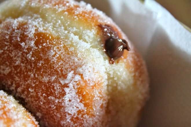 making perfect yeast doughnuts recipe filled with Nutella