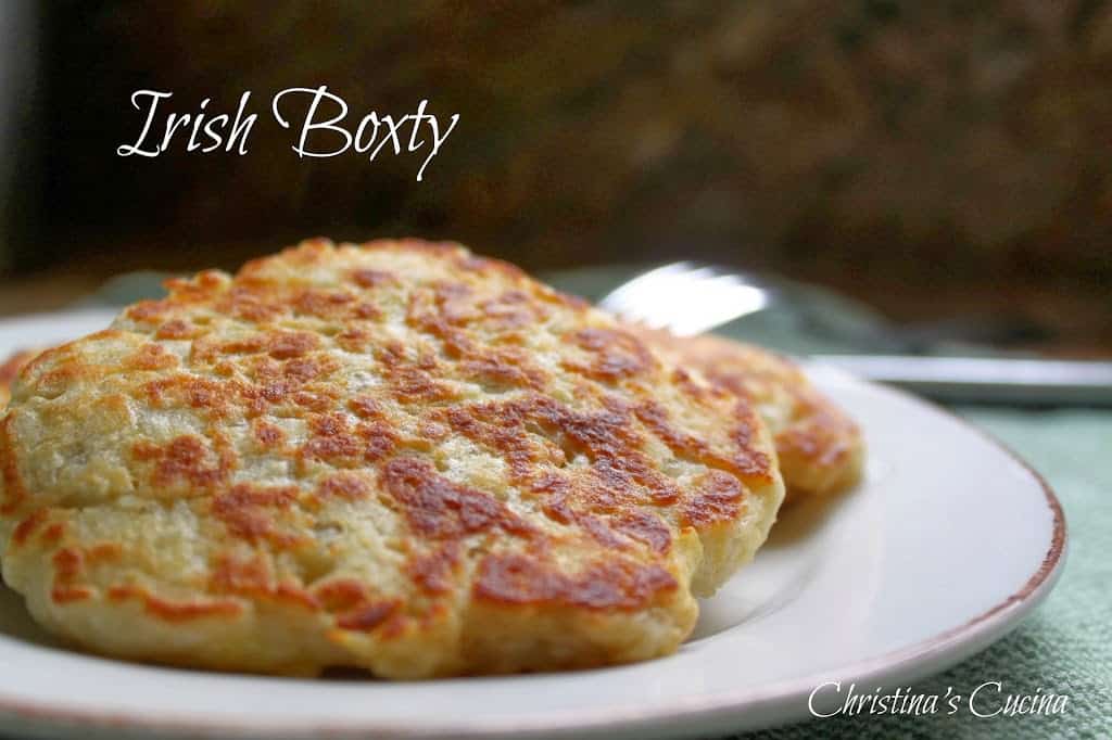 traditional Irish Boxty potato pancakes on a plate