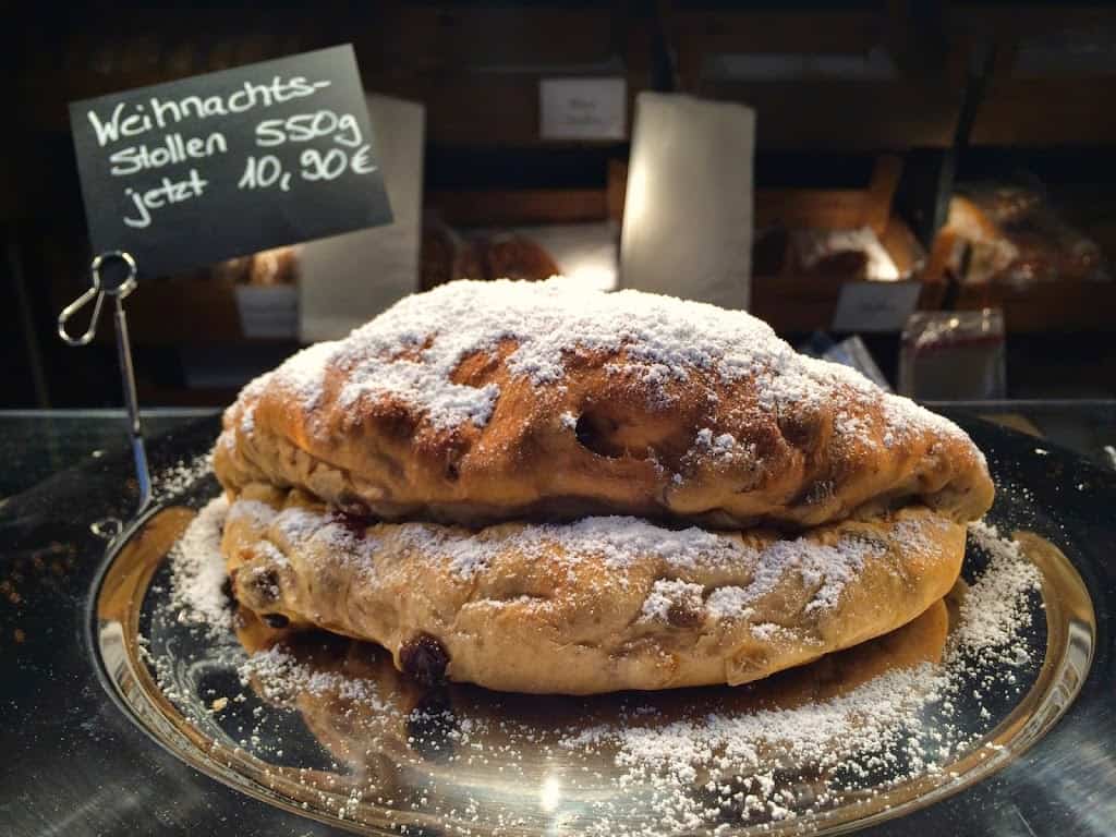 stollen at the Christmas Markets in Germany
