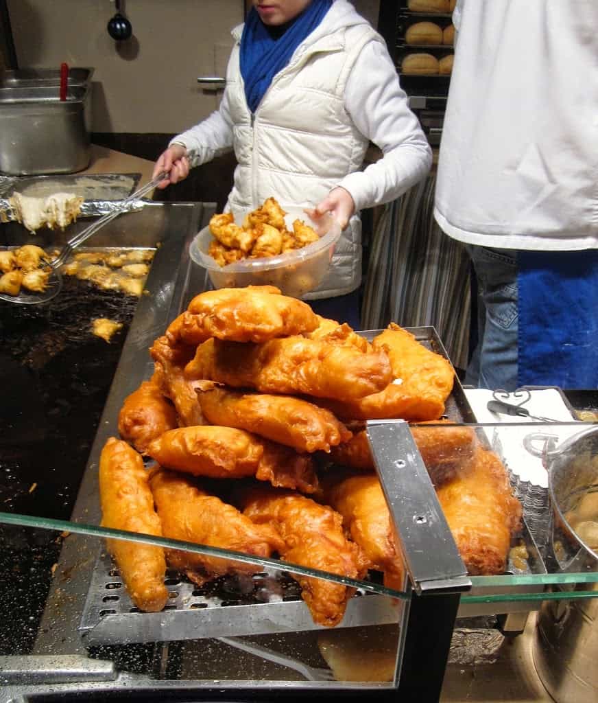 deep fried fish in a pile