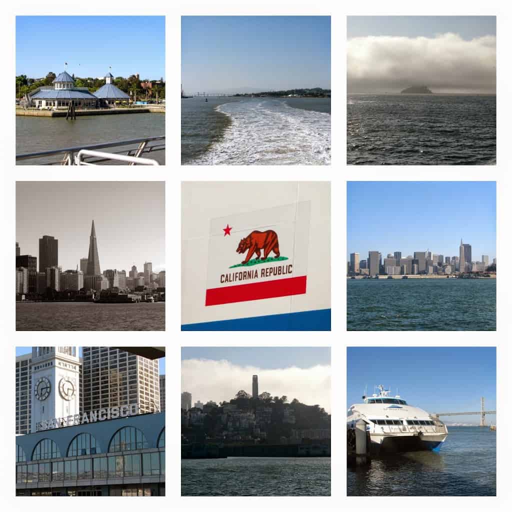 ferry to San Francisco collage