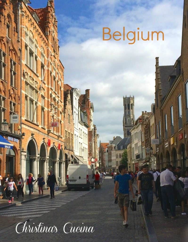 Belgium, street in Bruges -Christina's Cucina