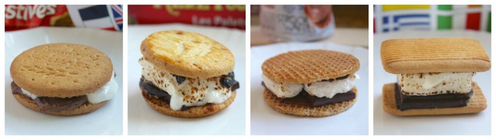 international s'mores collage