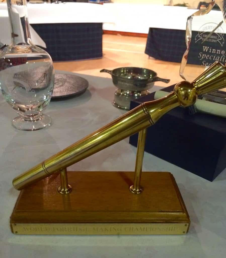 Golden Spurtle Trophy for sticky toffee porridge