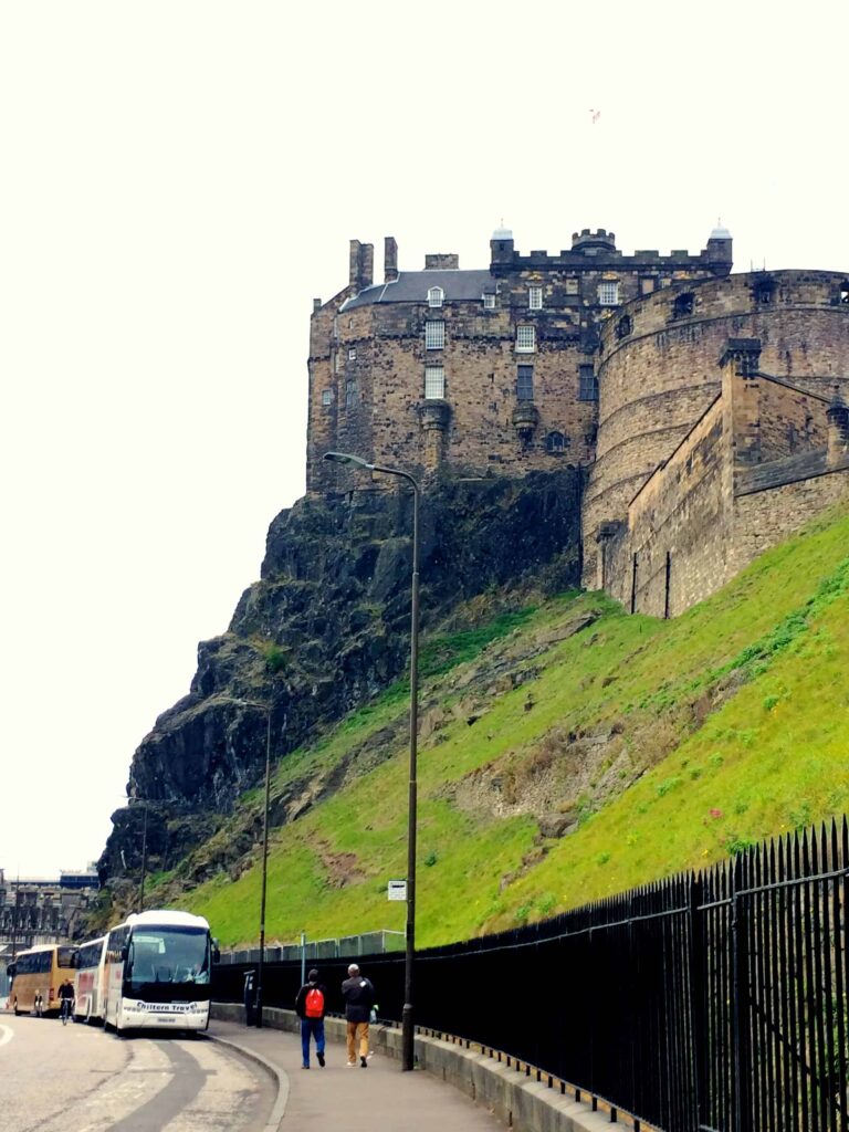 Overcast Edinburgh Castle