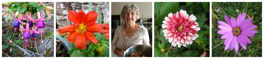 Aunt Rosa and her flowers