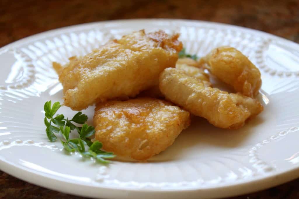 Fried salt cod