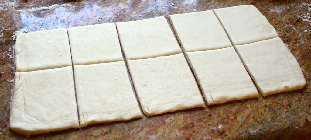 Flaky Pastry cut for Recipe for Eccles Cakes British pastry traditional