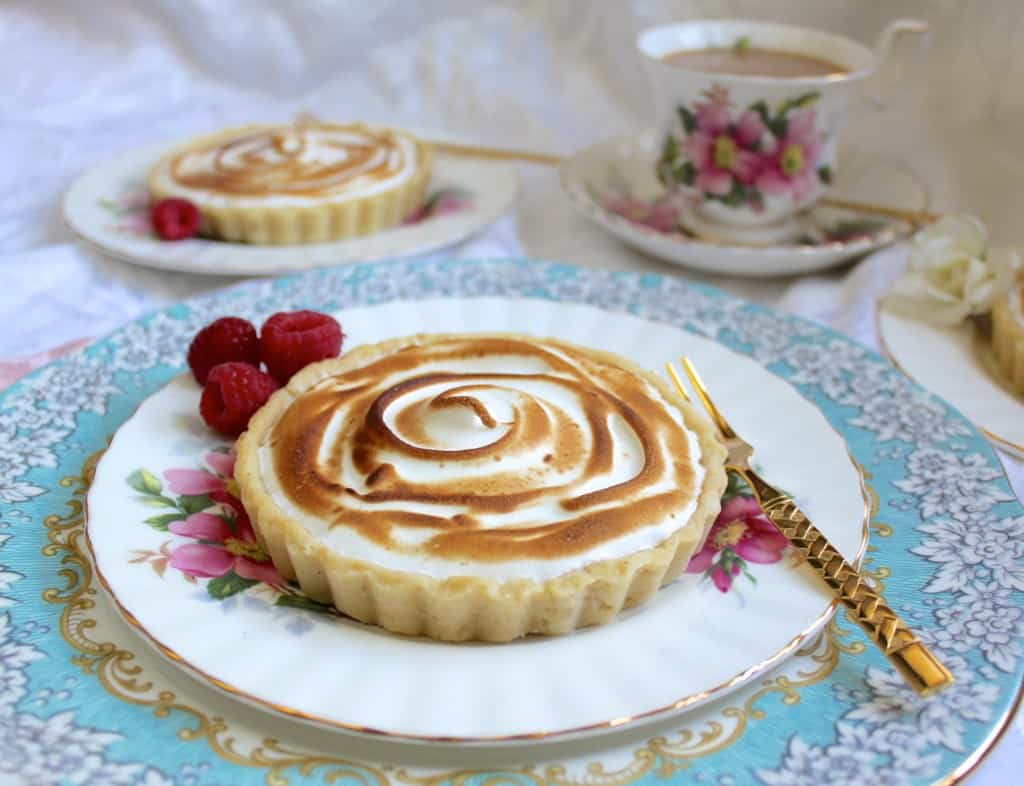 passion fruit and lemon meringue tartlets from Teatime in Paris pastry and tea