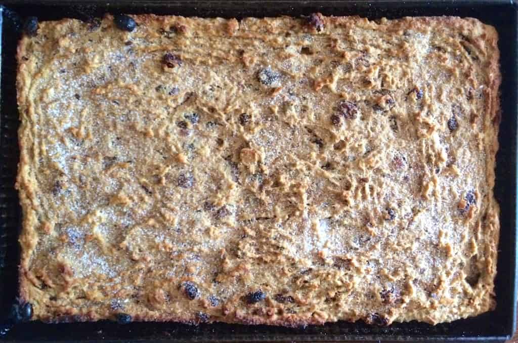 Baked Bread Pudding out of the oven