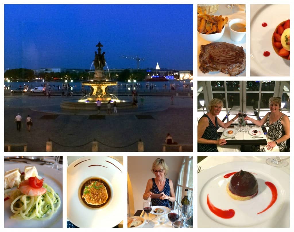 Gabriel food and view in Bordeaux