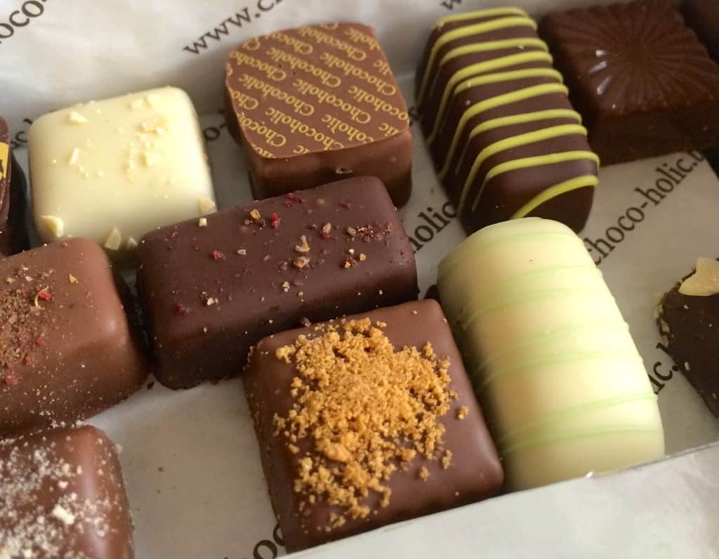 box of Belgian chocolates