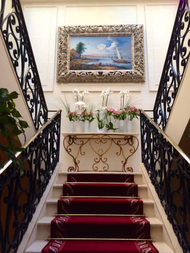 Stairs in Hotel Royal Geneva
