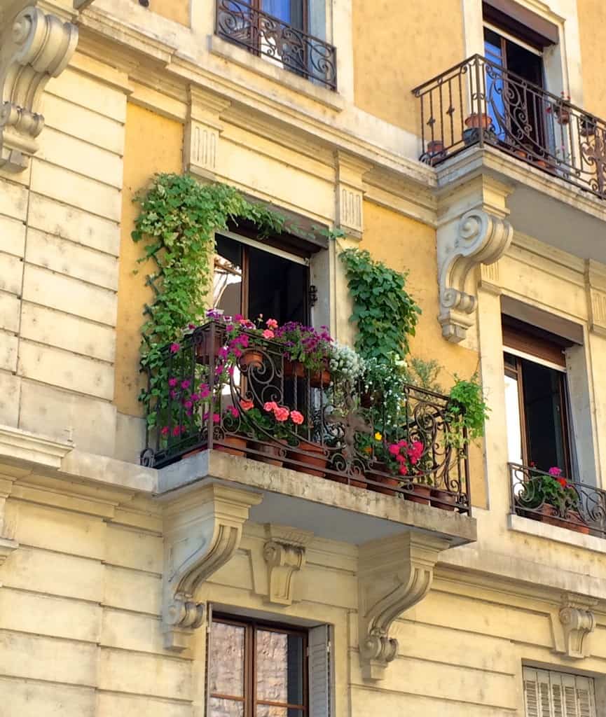Beautiful balcony in Geneva