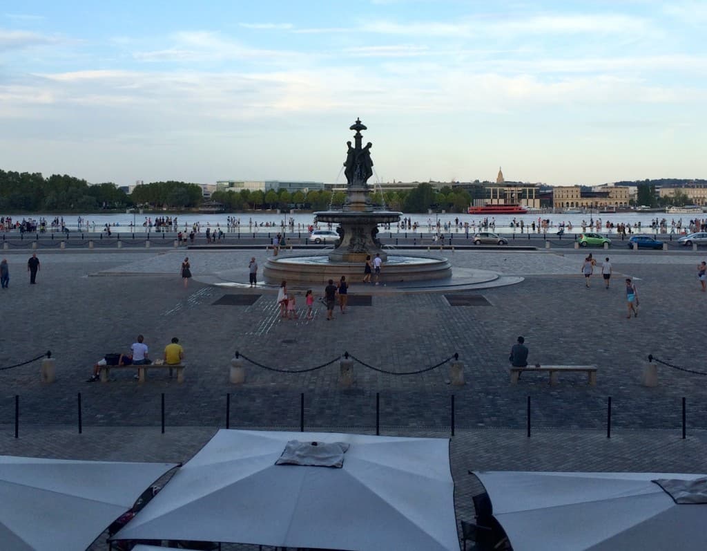 View from our table in Bordeaux