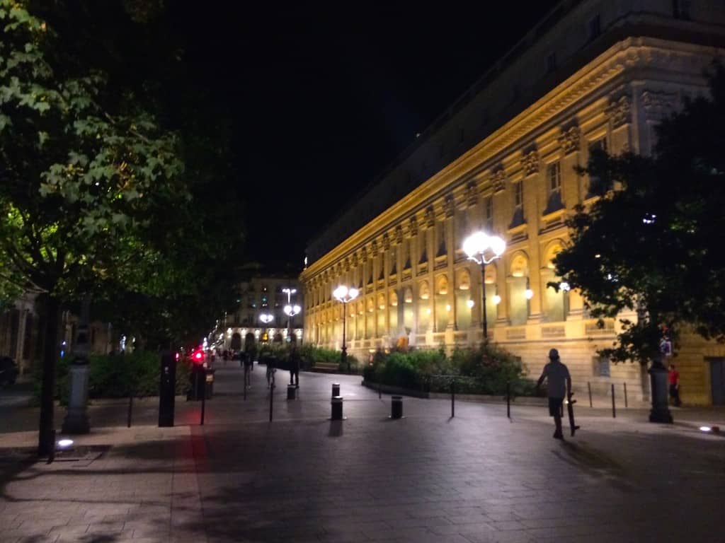 Night scene in Bordeaux