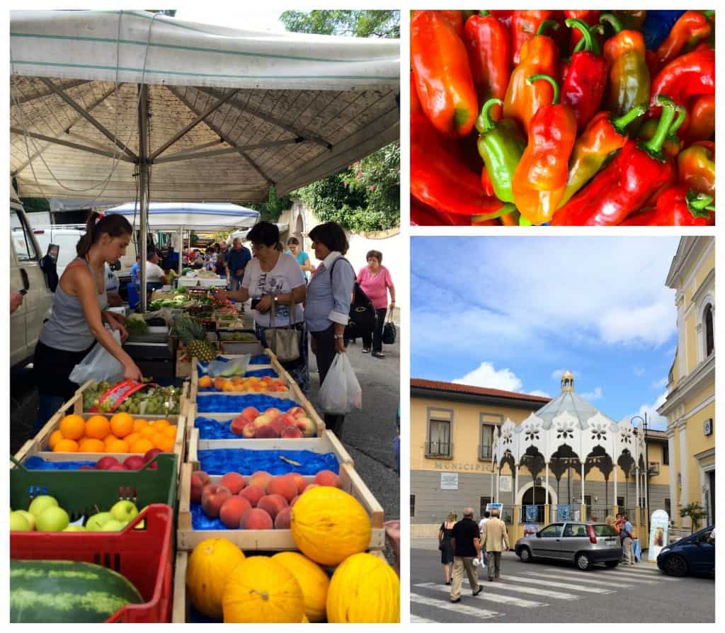 market in Cervaro, Italy