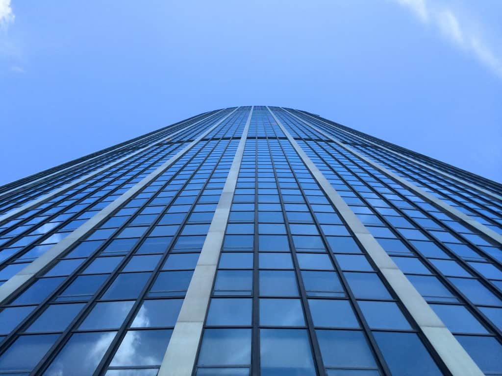 Looking up at the Montparnasse Tower