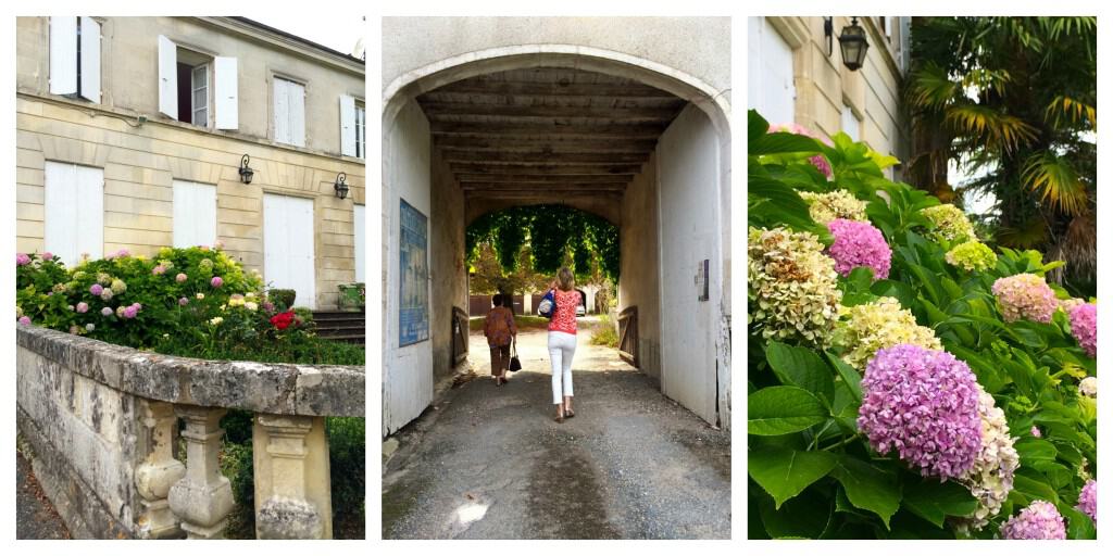 arriving at Chateau Guynot