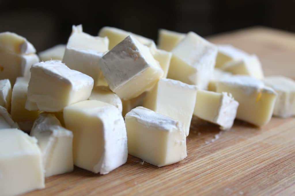 cubes of brie