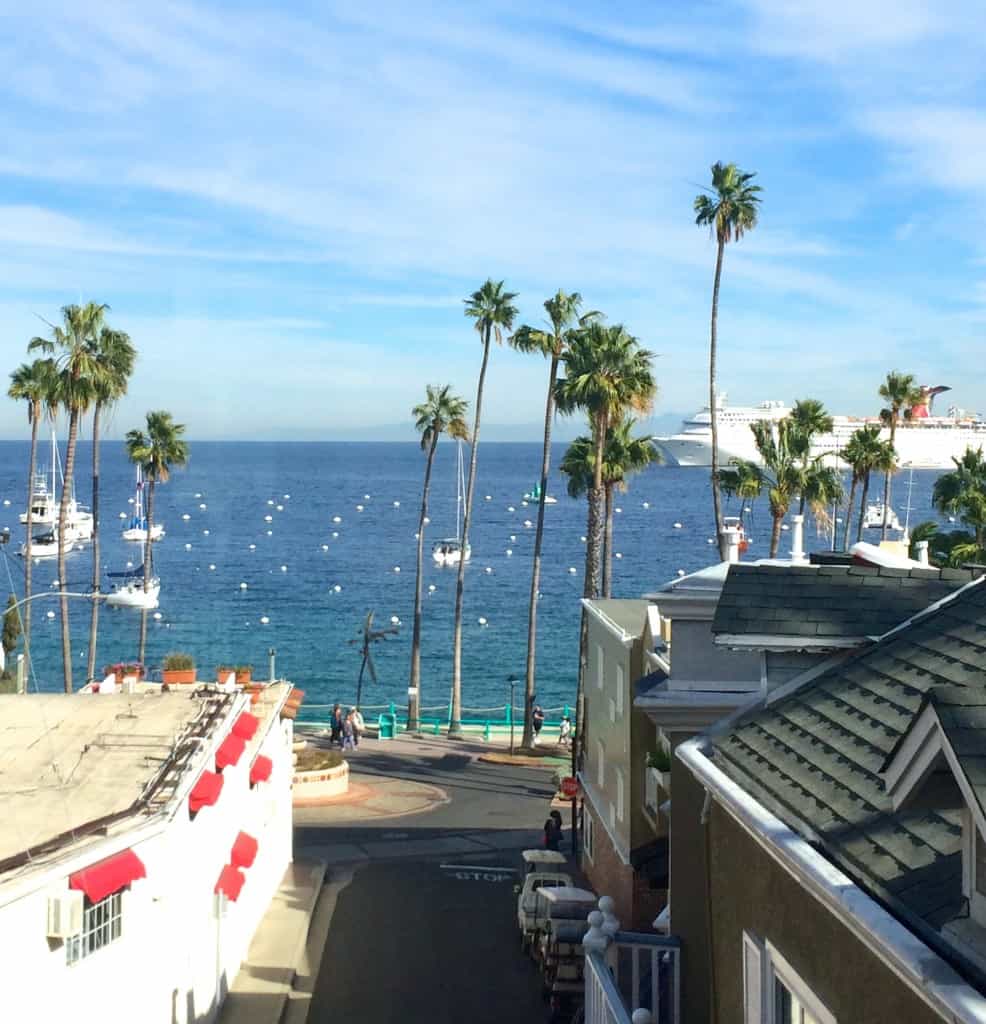 View from the Avalon Hotel on Catalina Island