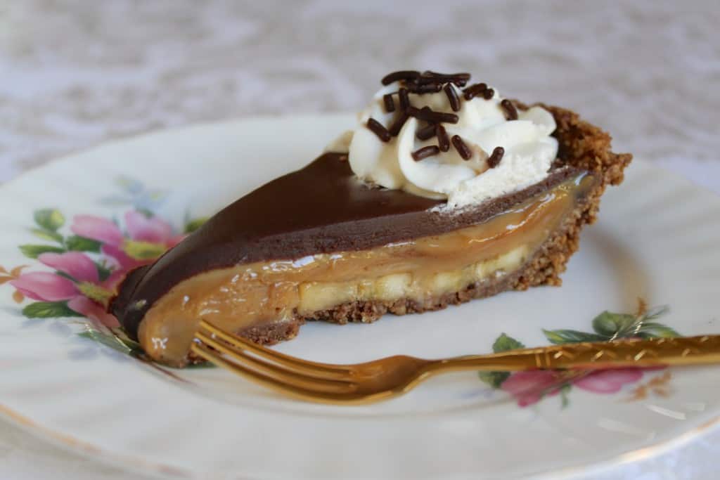Slice of Chocolate Banoffee Pie